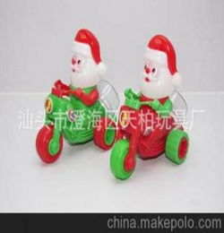 回力装糖圣诞老人车 小玩具 促销赠品玩具 直销儿童玩具食品